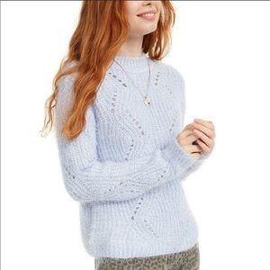 Freshman fuzzy blue sweater, NWT, medium